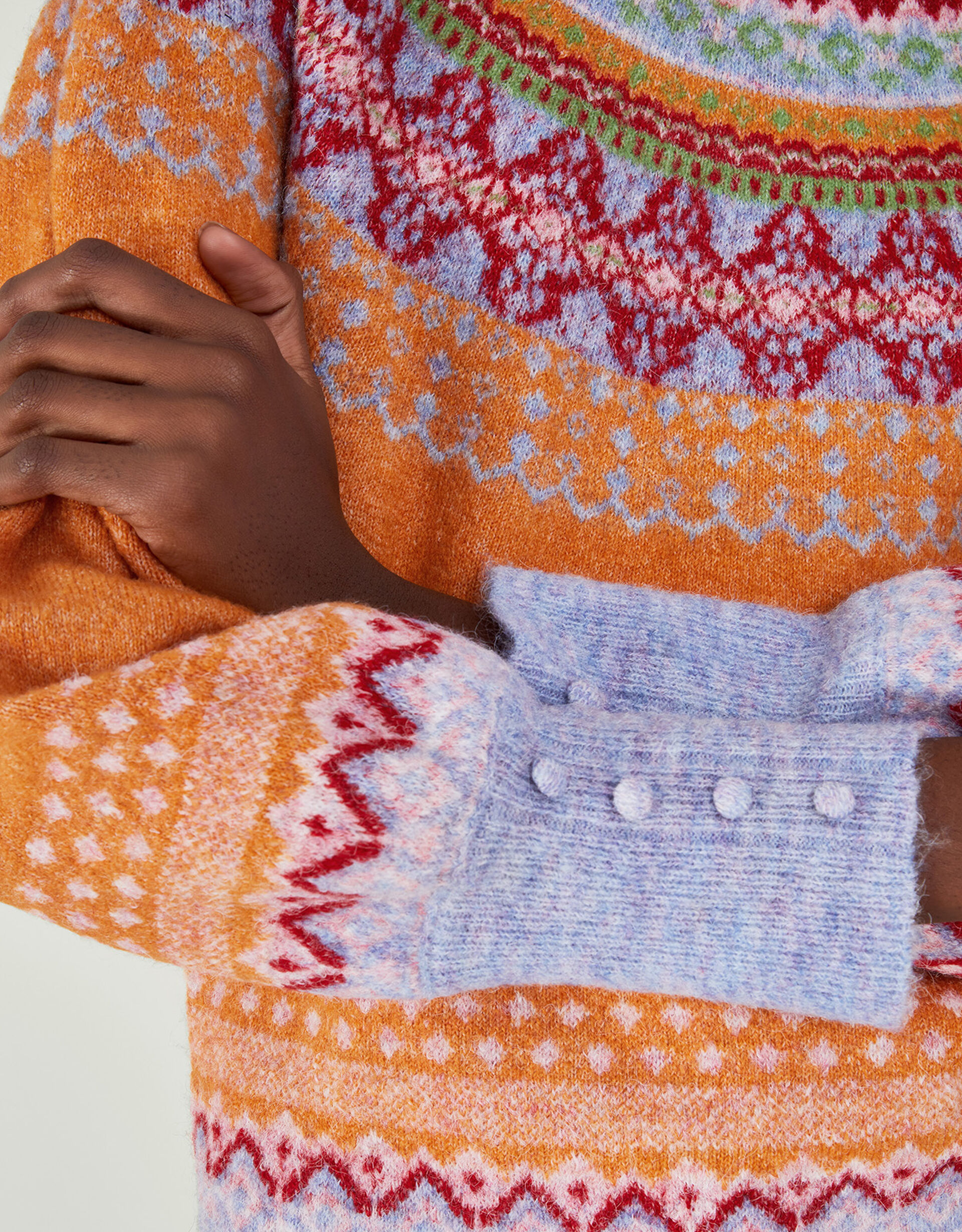Fair Isle Jumper Orange