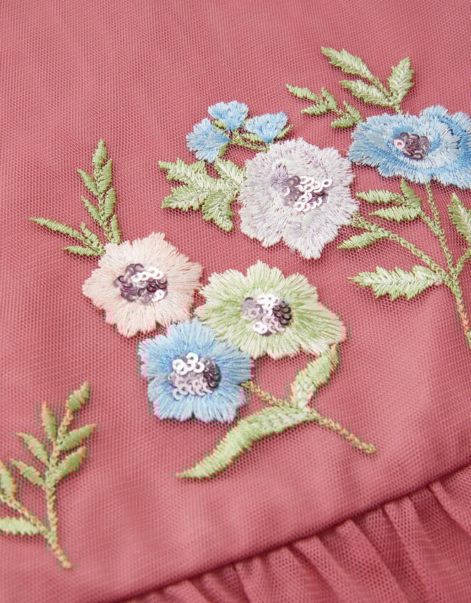 Kristi Embroidered Tulle Top, Pink (DUSKY PINK), large