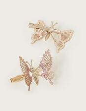 2-Pack Spring Glitter Butterfly Clips, , large