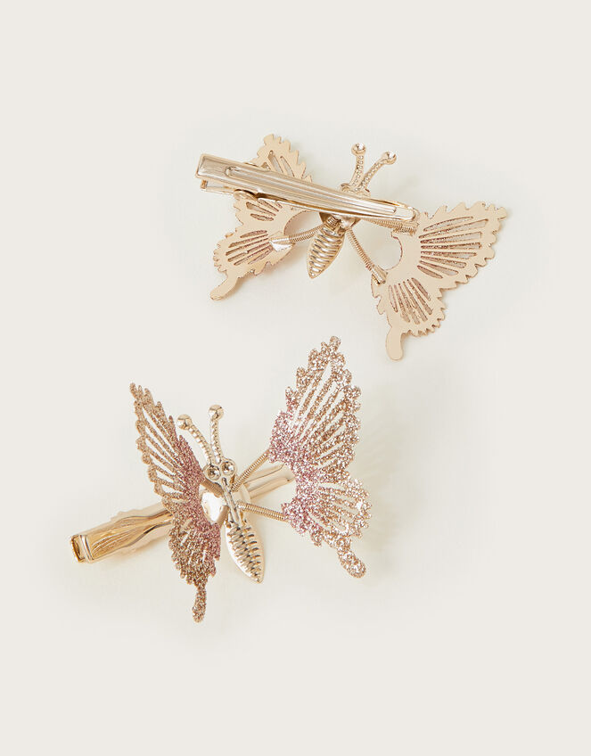 2-Pack Spring Glitter Butterfly Clips, , large