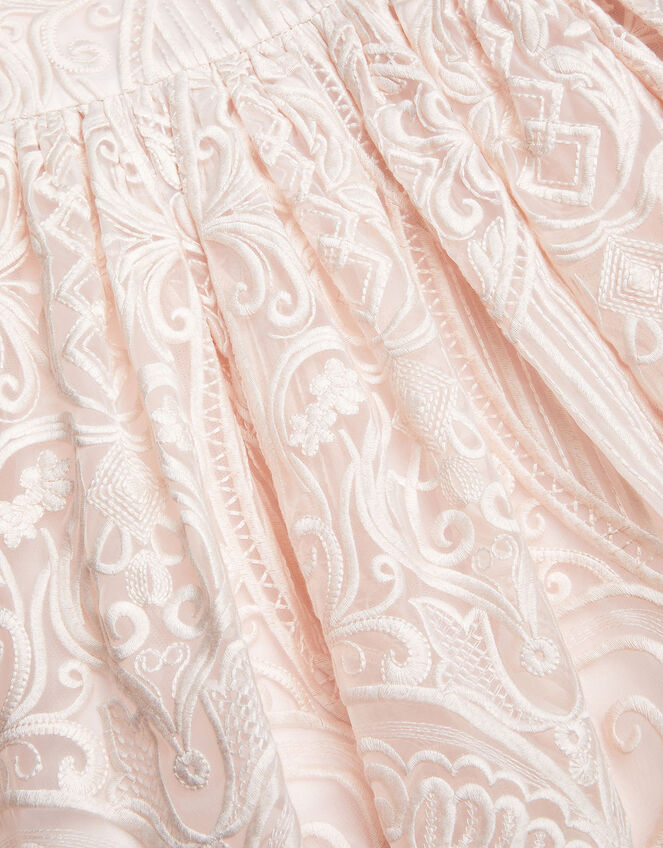 Soft Embroidered Lace Dress, Pink (PALE PINK), large