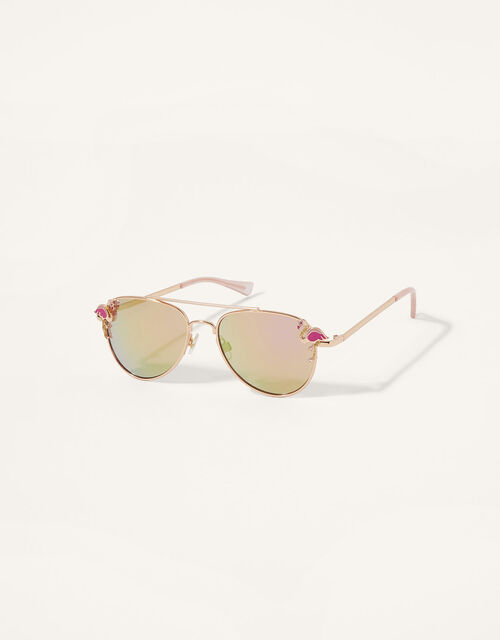 Flamingo Aviator Sunglasses with Case, , large