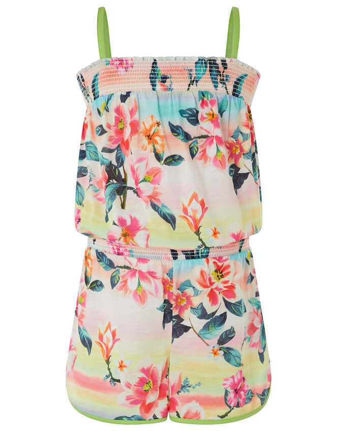 Serena Tropical Floral Active Playsuit, Multi (MULTI), large