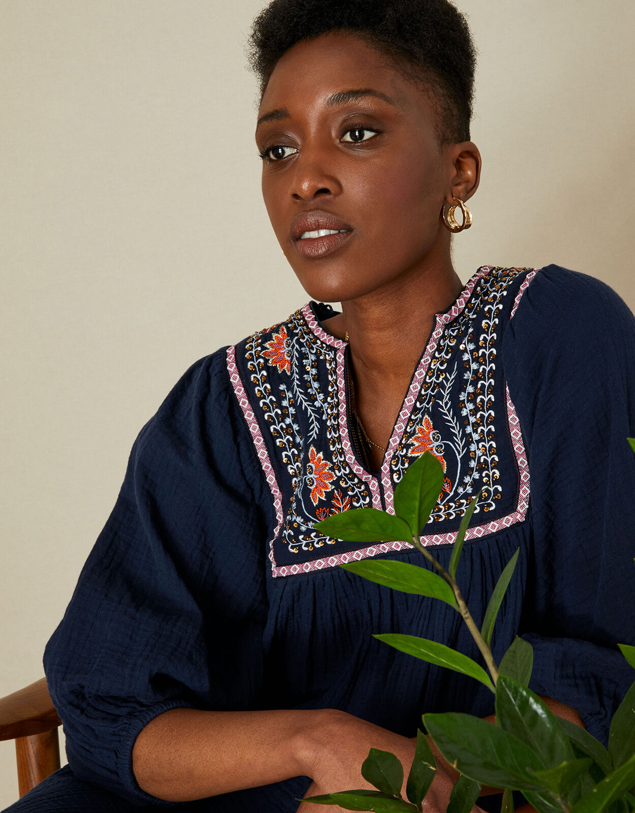 Embellished deals smock dress