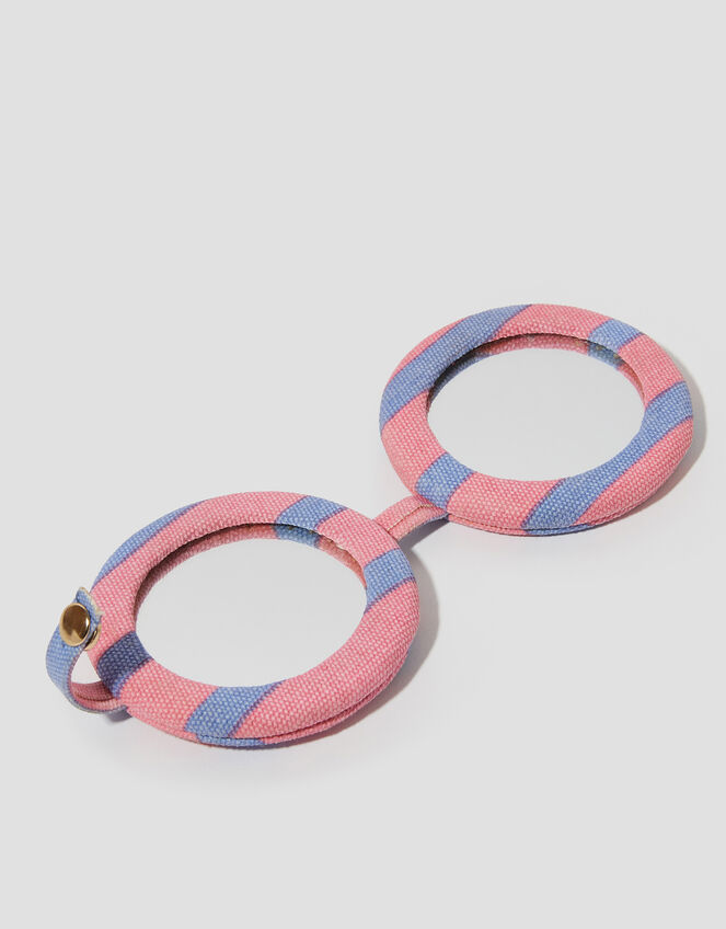 Shell Embroidered Compact Mirror, , large