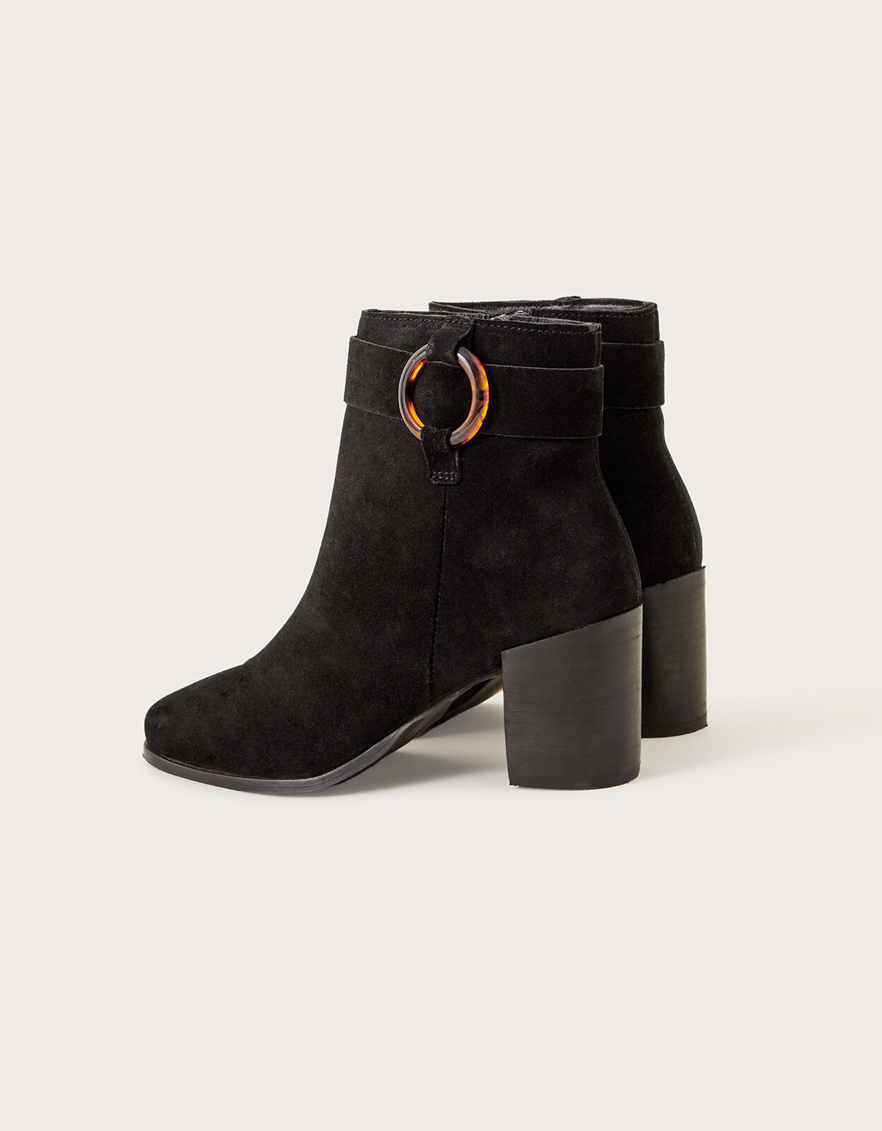 Black suede buckle boots hotsell
