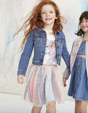 Lily Shimmer Tutu Skirt with Printed Lining, Pink (PINK), large