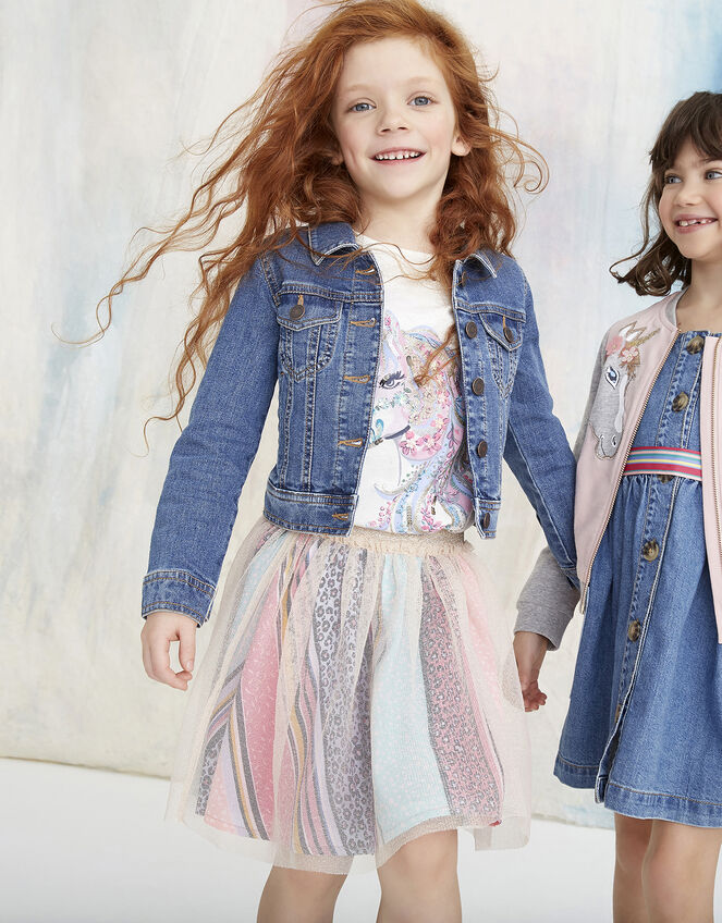Lily Shimmer Tutu Skirt with Printed Lining, Pink (PINK), large