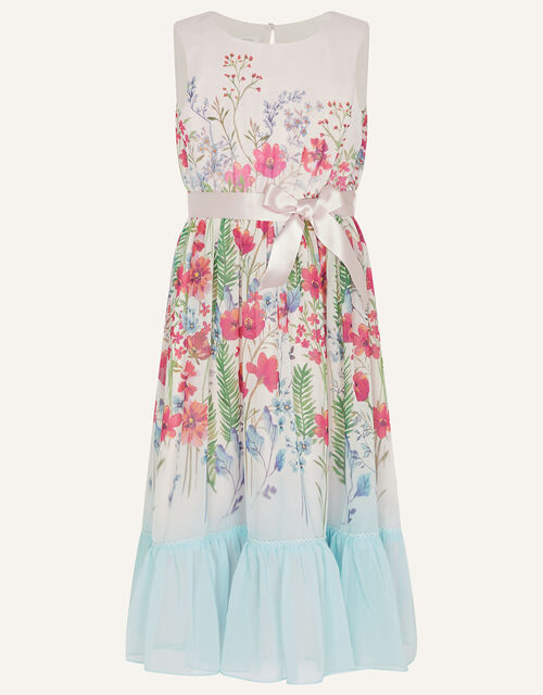 Meadow Printed Chiffon Maxi Dress, Multi (MULTI), large