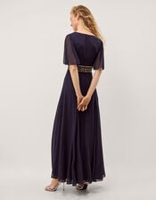 Sienna Embellished Maxi Dress, Blue (NAVY), large
