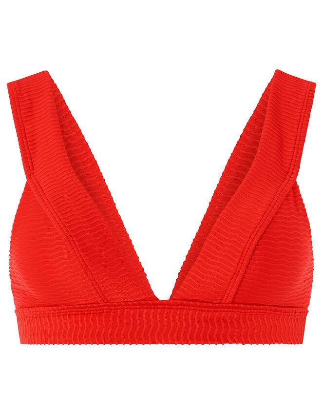 Zarela Triangle Bikini Top, Red (RED), large