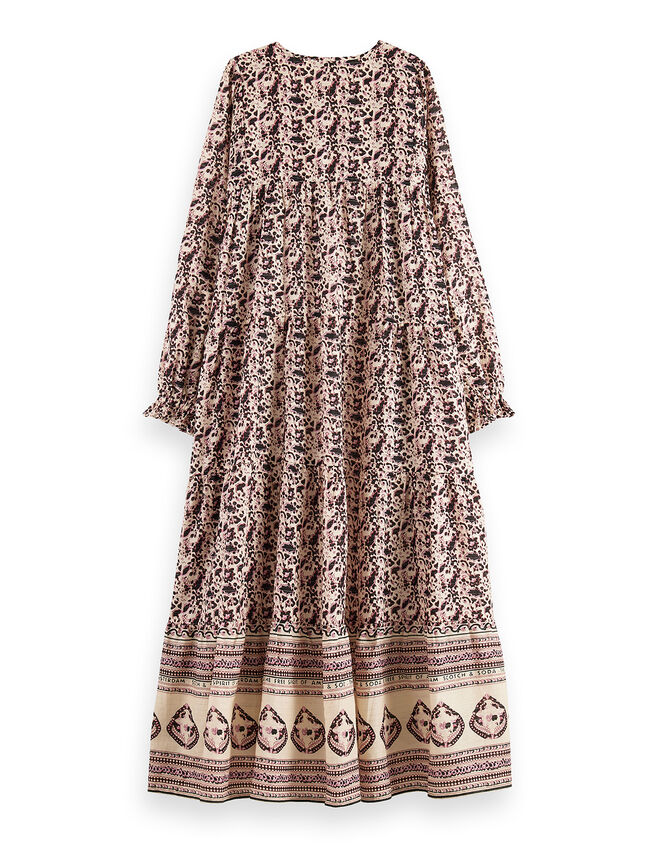 Scotch and Soda Print Maxi Dress, Multi (MULTI), large