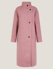 Freya Bouclé Coat, Pink (PINK), large