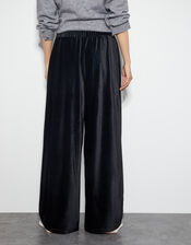 Shay Rib Wide Leg Trousers, Black (BLACK), large