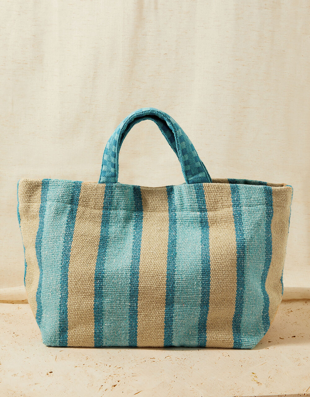 Women Women's Accessories | Stripe Textured Tote Bag - YP68844