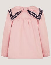 Bow Sailor Jacket, Pink (PINK), large
