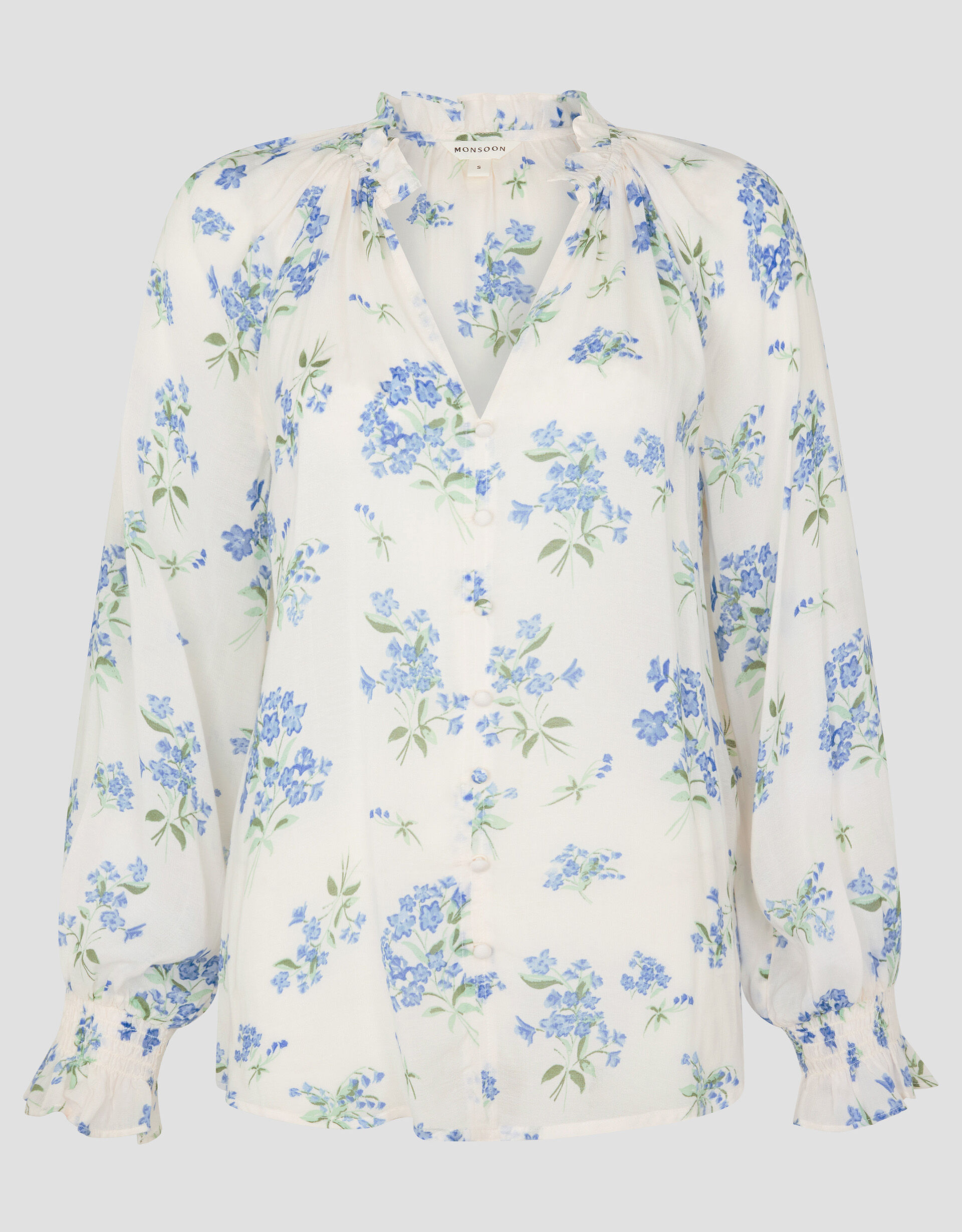 Sarah Sheer Floral Blouse Ivory | Tops & T-shirts | Monsoon UK.