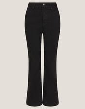 Cassie Kick Flare Jeans, Black (BLACK), large
