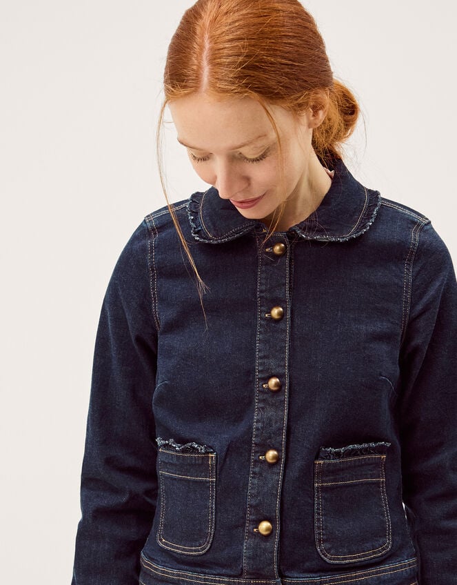 Sadie Frill Denim Jacket Blue
