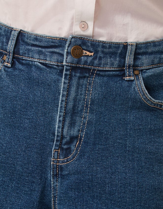 Dina Darted Barrel Jeans, Blue (MID AUTHENTIC BLUE), large