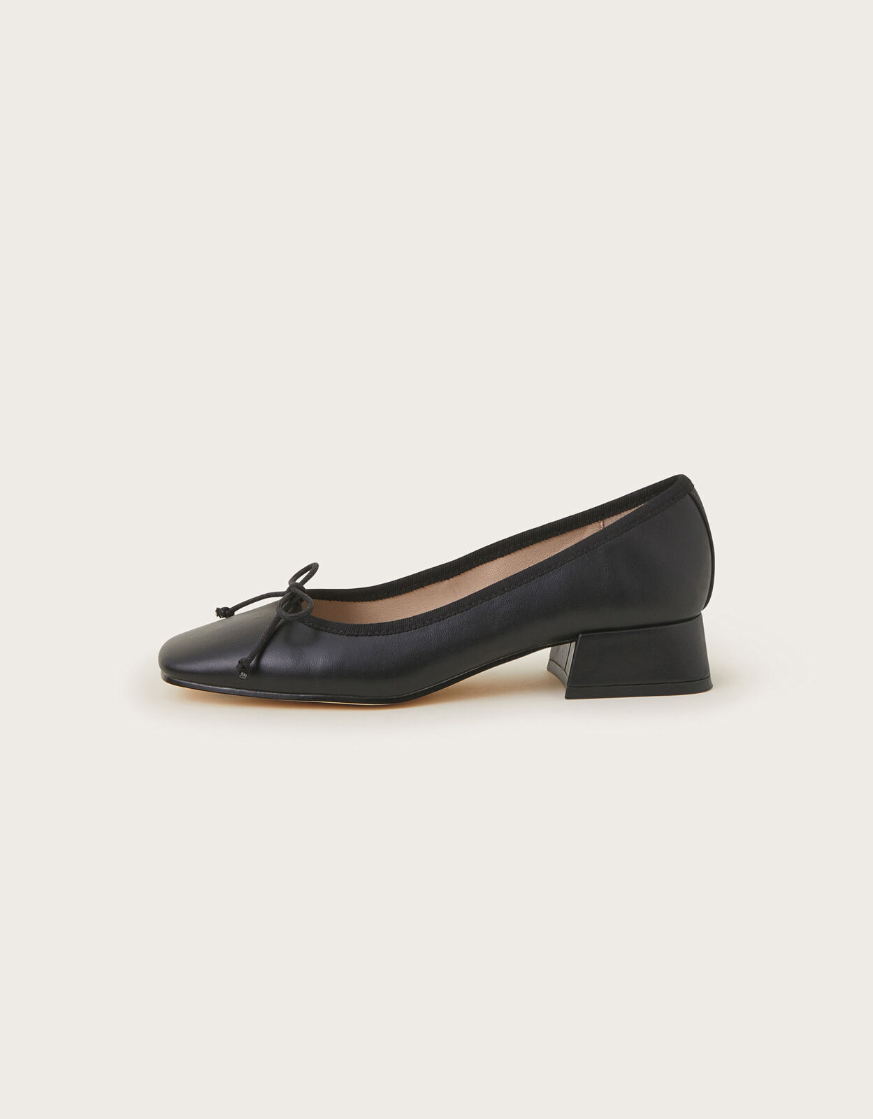 Block heel clearance ballerina pumps