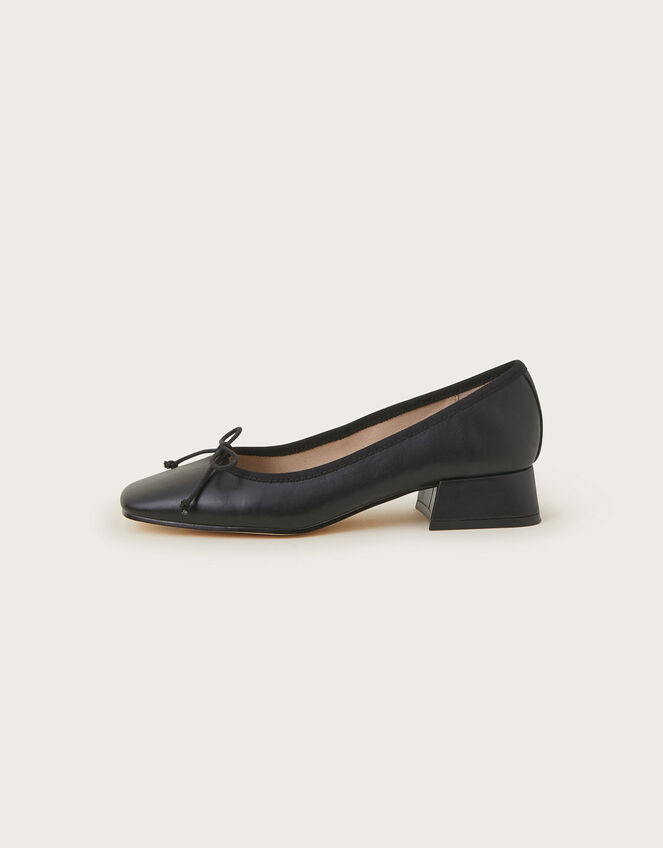 Squared-Toe Block Heels Black | Women's Shoes | Monsoon UK.