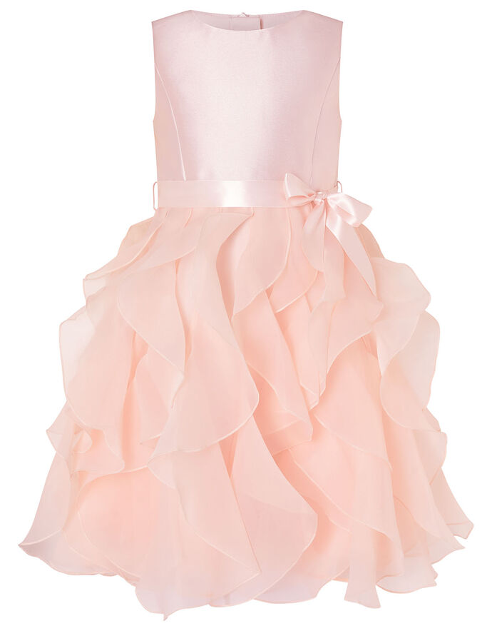 Cannes Ruffle Dress Pink Girls' Dresses Monsoon UK.