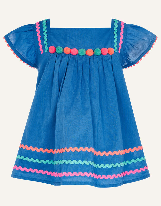 Fiesta Ricrac Top and Skirt Set , Blue (BLUE), large