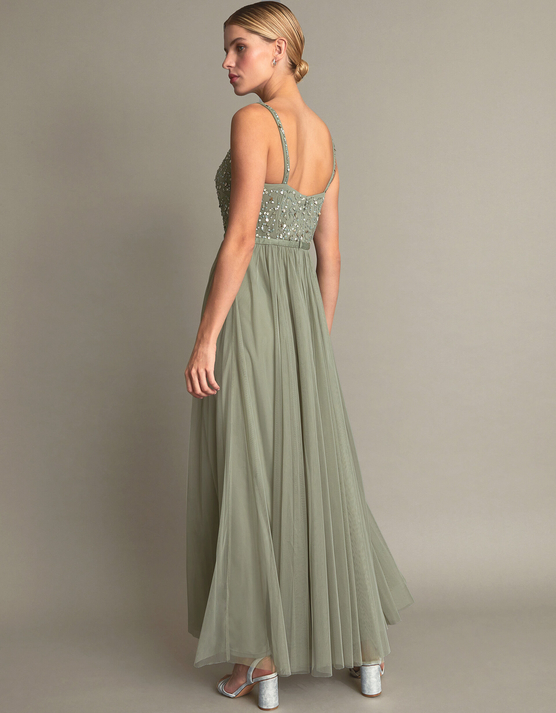 Green sales autumn dress