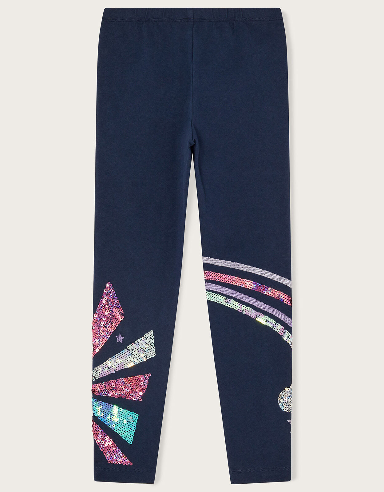 Rainbow Sequin Leggings Blue