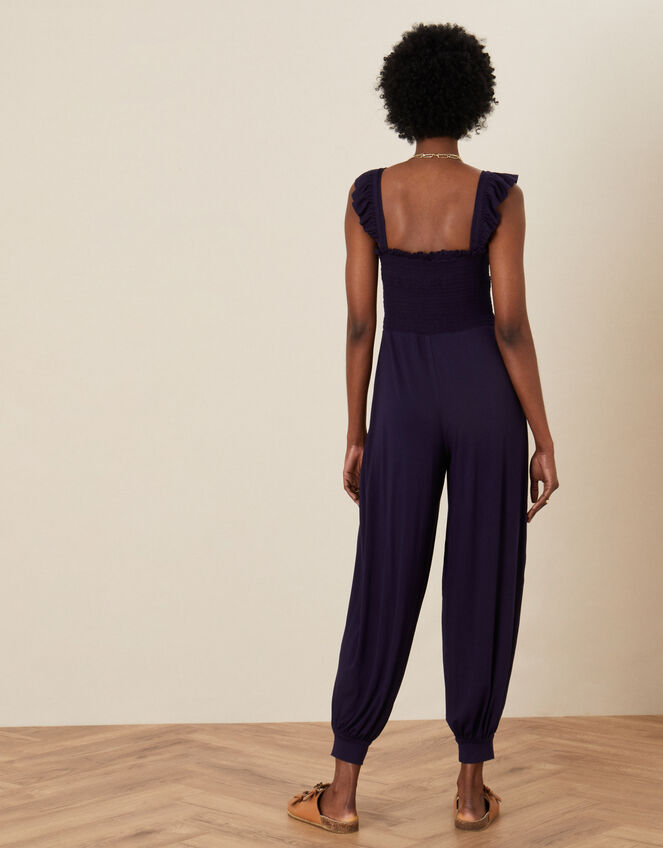 Holly Jersey Hareem Jumpsuit, Blue (NAVY), large