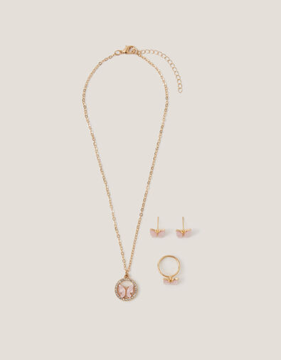 Pretty Butterfly Jewellery Set, , large