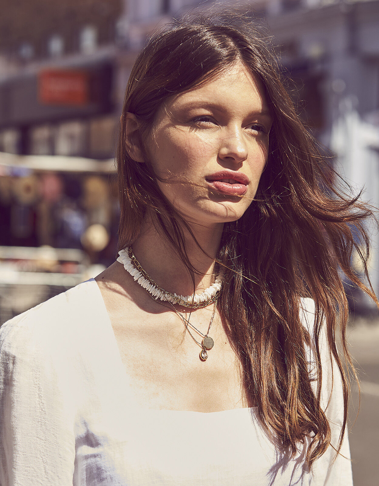 Gold-Plated Layered Necklace 