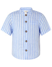 Sonny Stripe Shirt and Shorts Set, Blue (BLUE), large