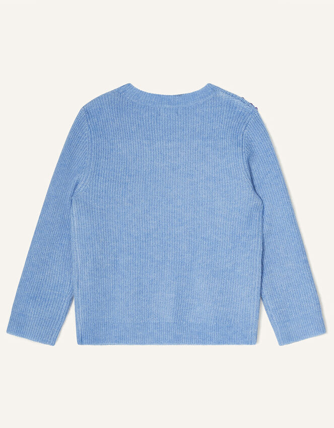 Sequin Knit Jumper, Blue (BLUE), large