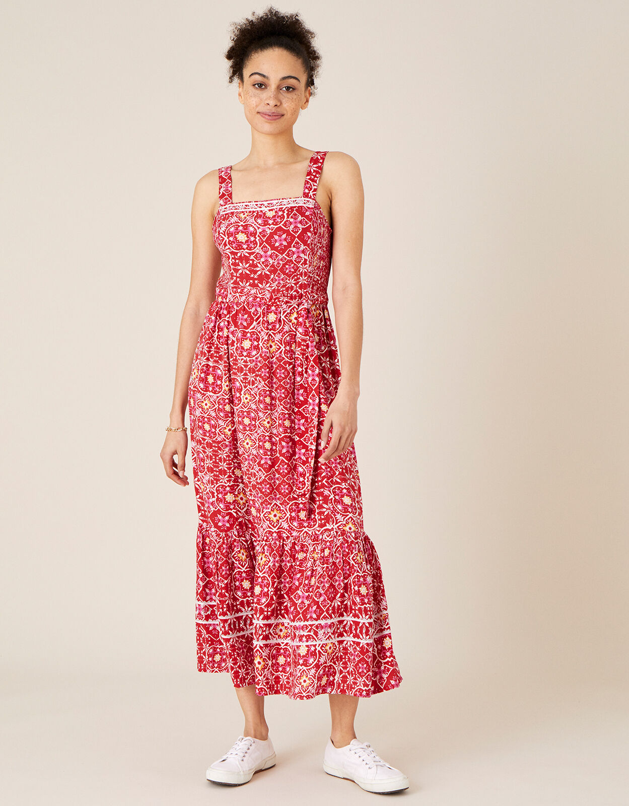 Free people printed yesica maxi dress top