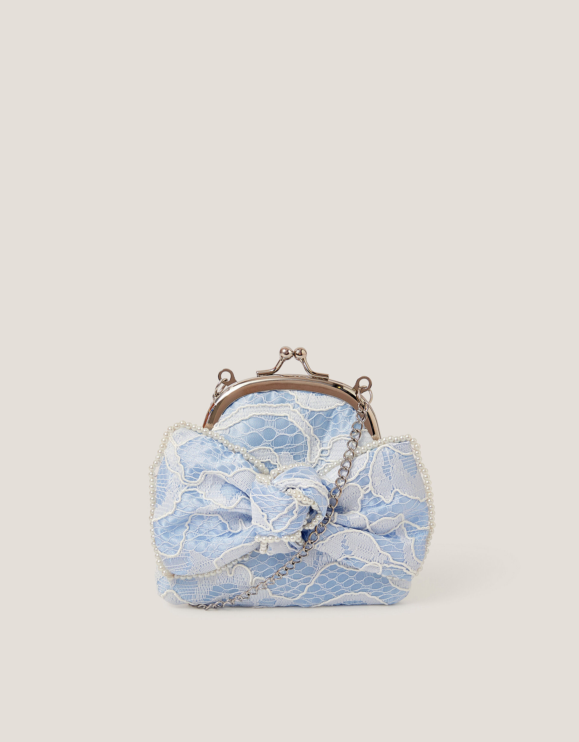 Lace Bow Bridesmaid Bag