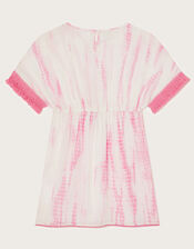 Tie Dye Metallic Kaftan, Pink (PINK), large