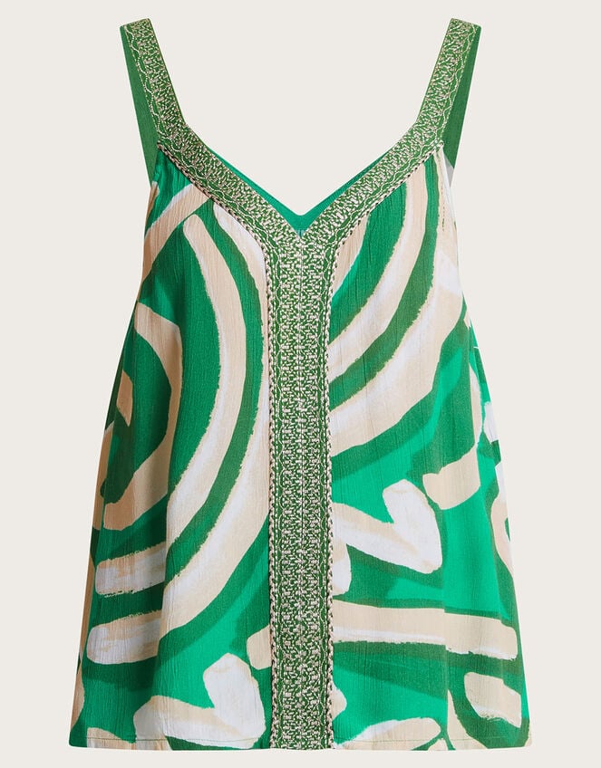 Posy Print Cami, Green (GREEN), large