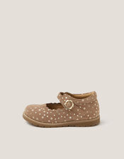 Toddler Leather Mary Janes, Gold (GOLD), large