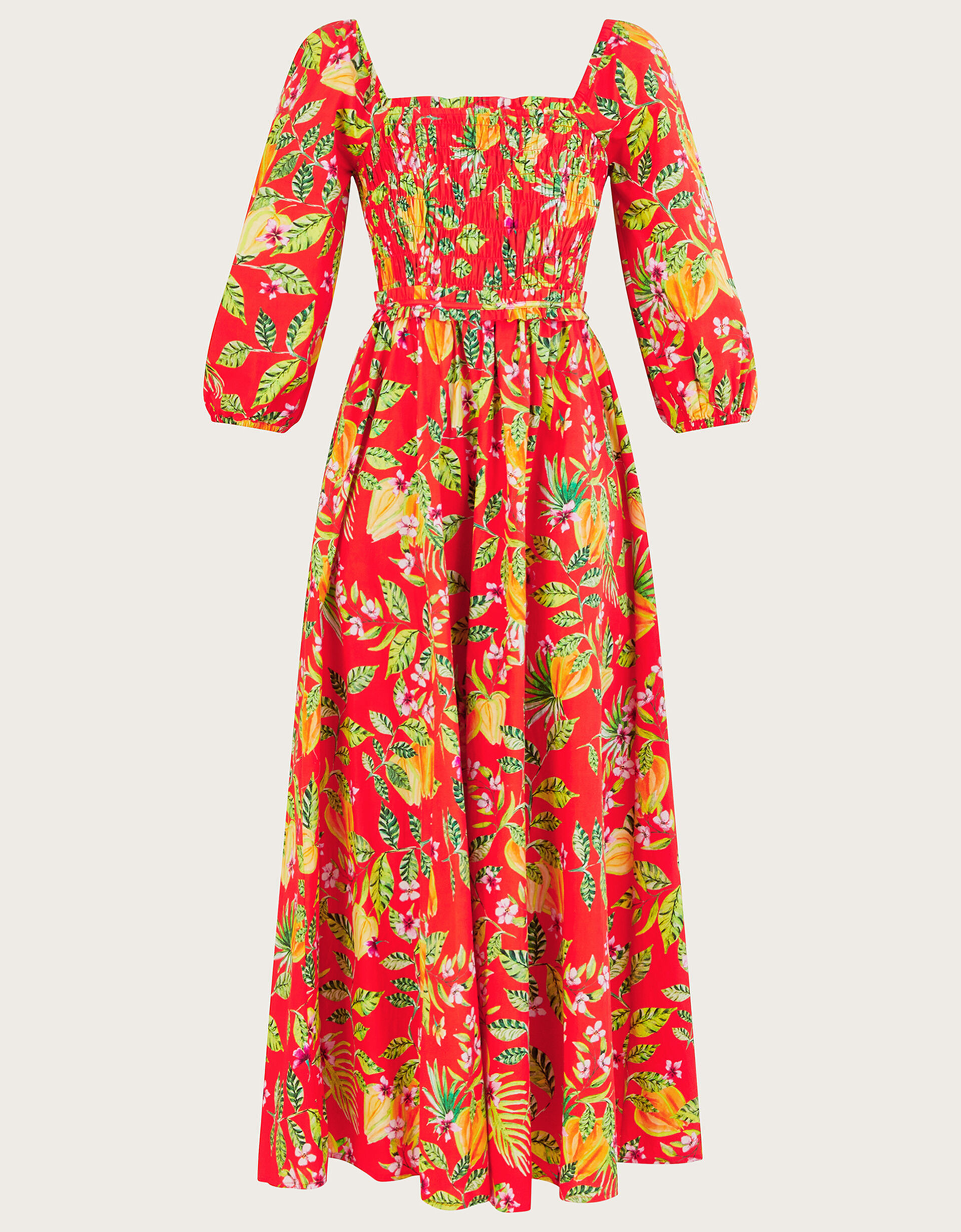 Pippa Print Midi Dress Red Evening Dresses Monsoon UK.