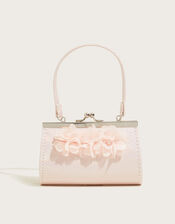 Triple Pom-Pom Pearl Mini Bag, , large