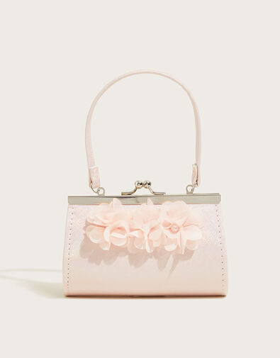 Triple Pom-Pom Pearl Mini Bag, , large