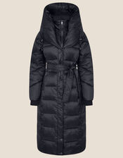 Lauren Padded Maxi Coat, Black (BLACK), large
