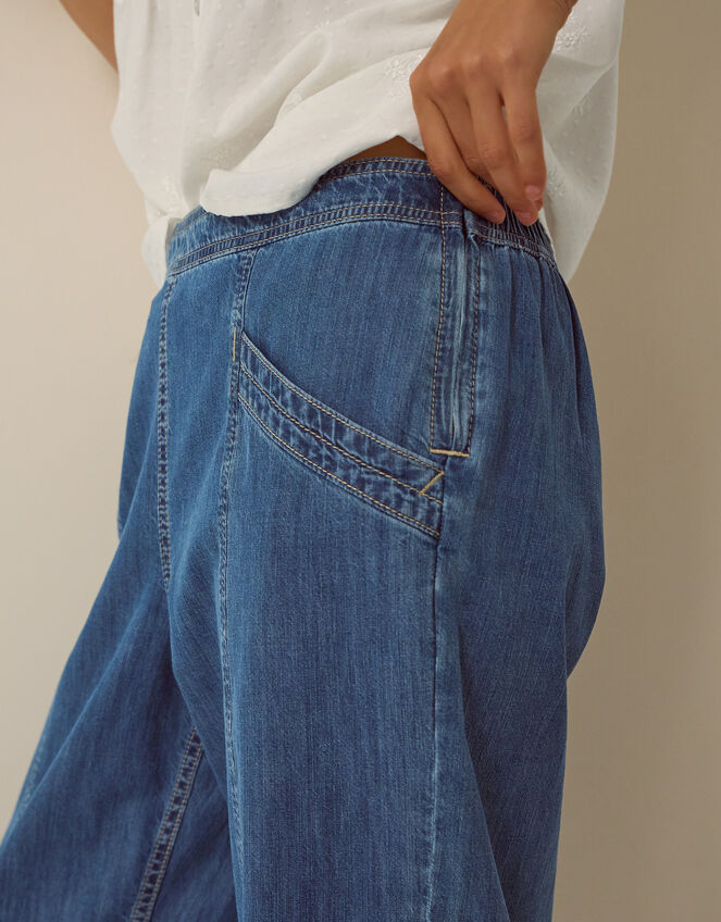 Harper Regular Wide Leg Jeans, Blue (DENIM BLUE), large