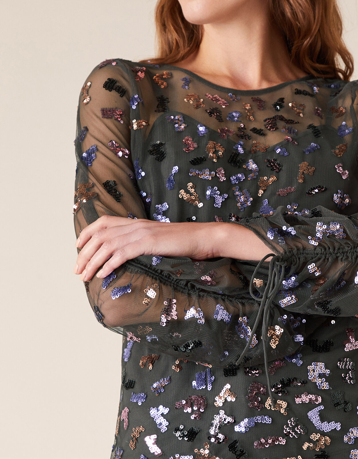 Monsoon black sequin dress outlet