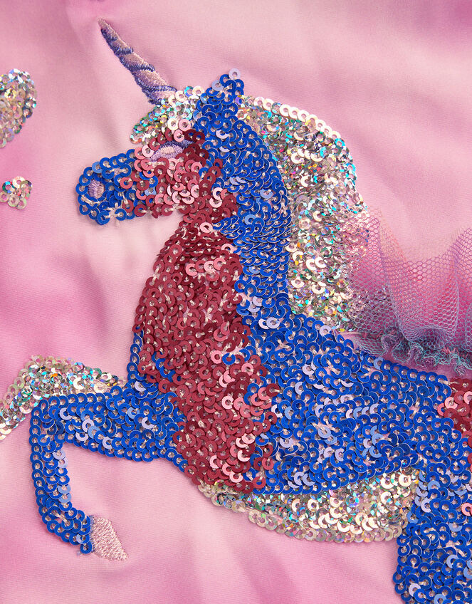 Embellished Unicorn Swimsuit, Pink (PALE PINK), large