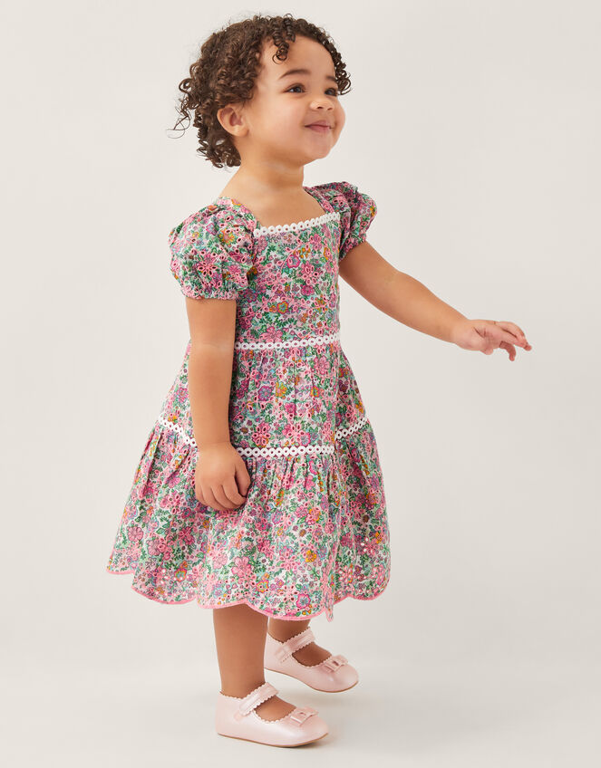 Floral Button Baby Dress
