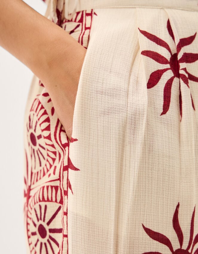 Sunnie Wide Leg Beach Trousers Ivory