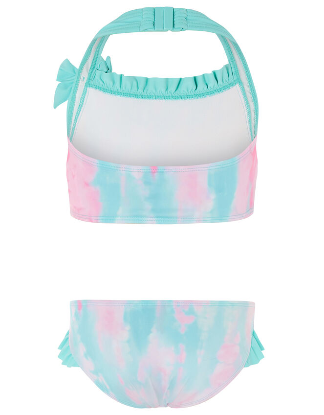 Tie-Dye Halter Bikini Set, Pink (PINK), large